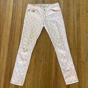 Shabby chic Floral Pink Women's Jeans by Zara basics